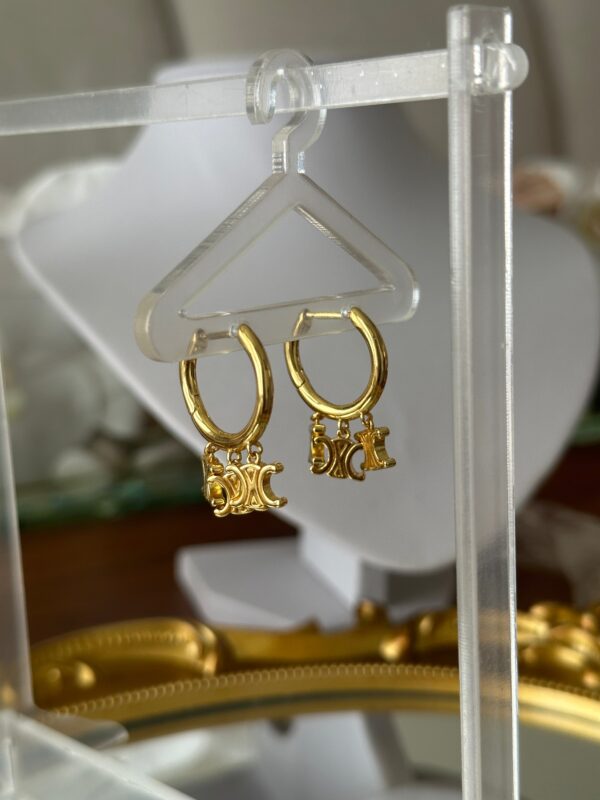 Gold Dangling Earrings