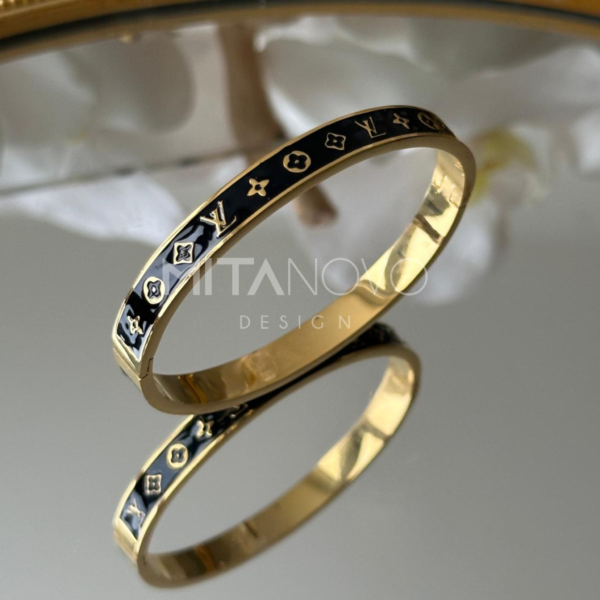 Gold Black bracelet - Image 2