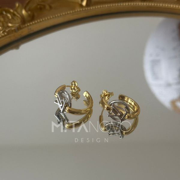 Gold and Silver hoops