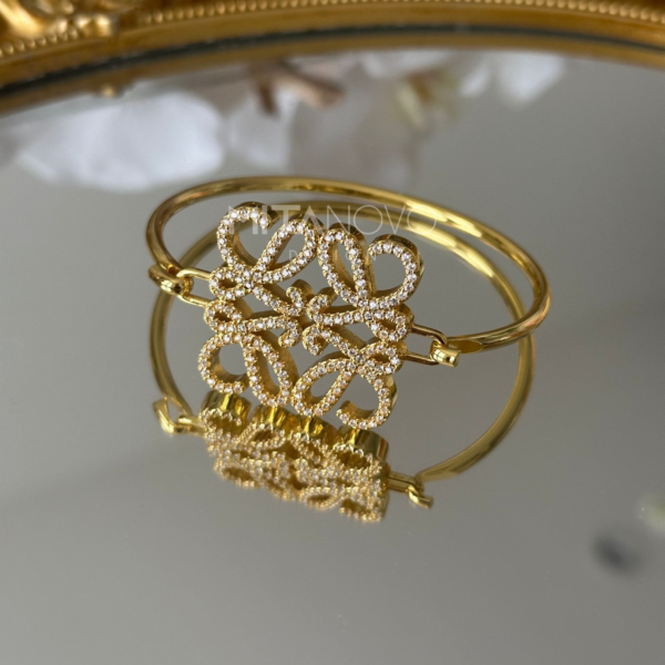 Gold Bracelet with  Stone - Image 3