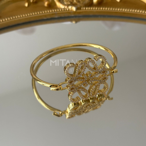 Gold Bracelet with  Stone - Image 2