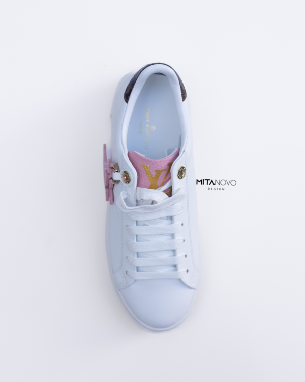 White and Pink Sneakers - Image 2