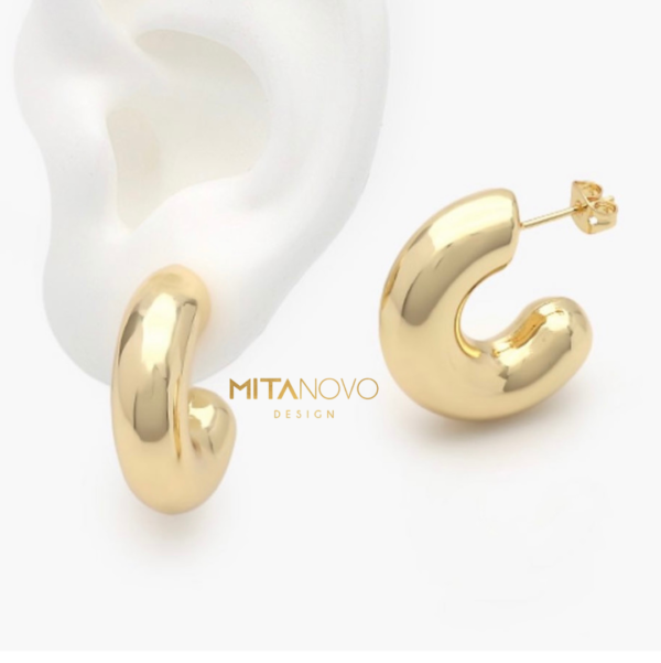 Gold Hoops - Image 4