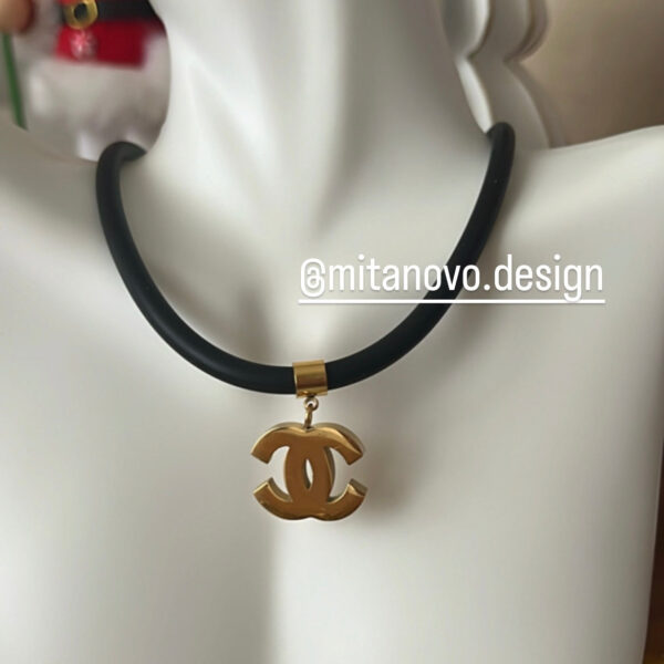 Gold and Black Necklace