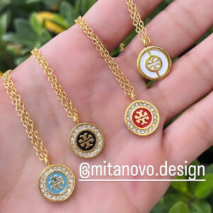 Gold Necklace of Colors